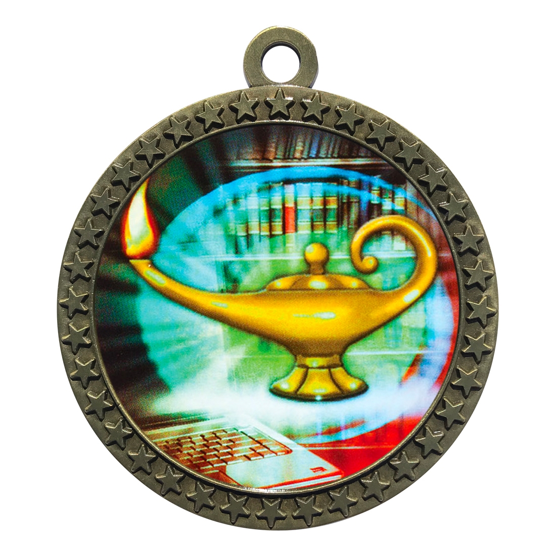 2-1/2" Scholastic Lamp Medal