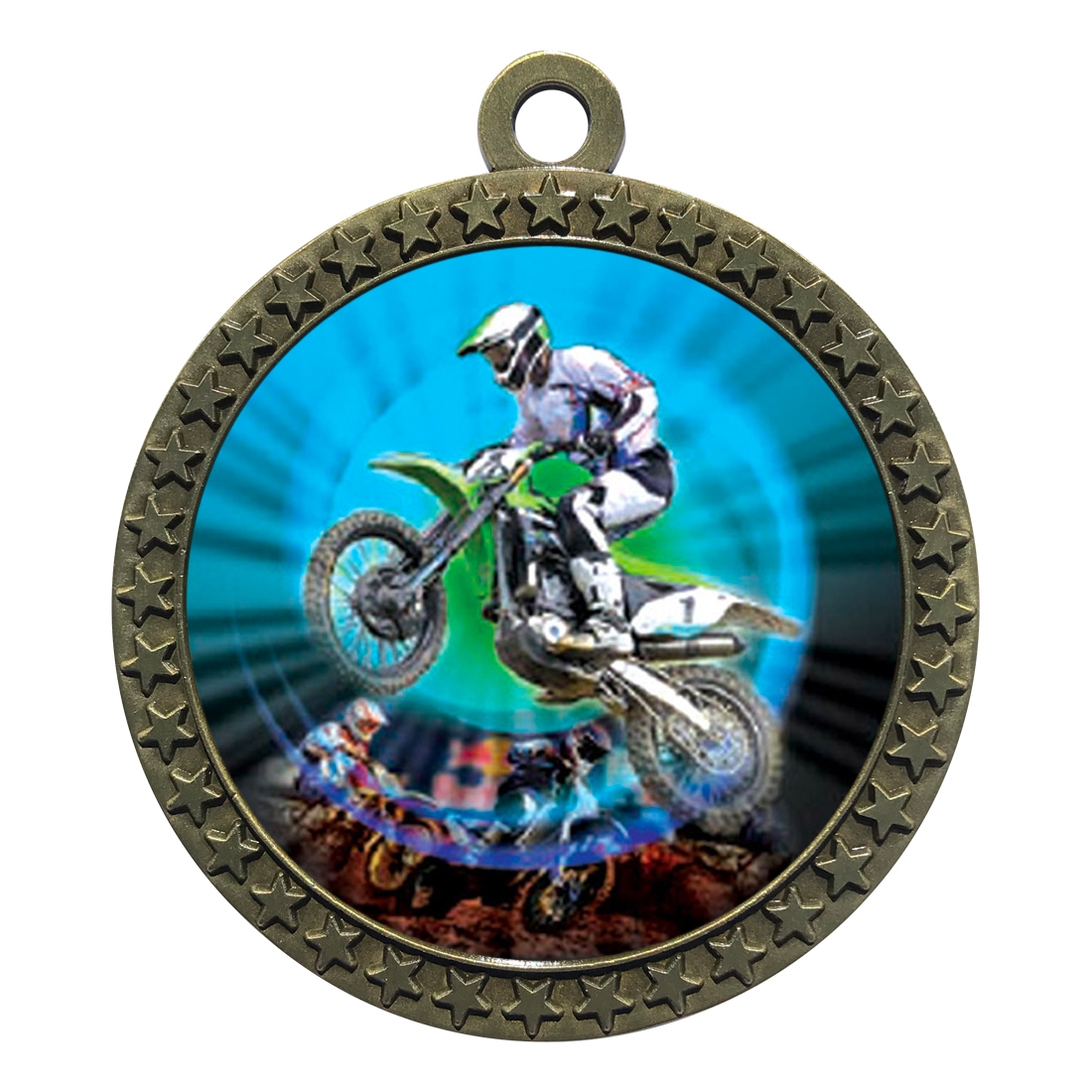 2-1/2" Motorcross Medal