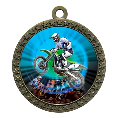 2-1/2" Motorcross Medal