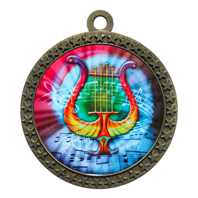 2-1/2" Music Medal