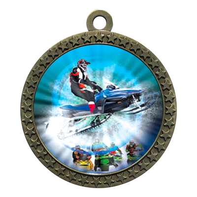 2-1/2" Snow Mobile Medal