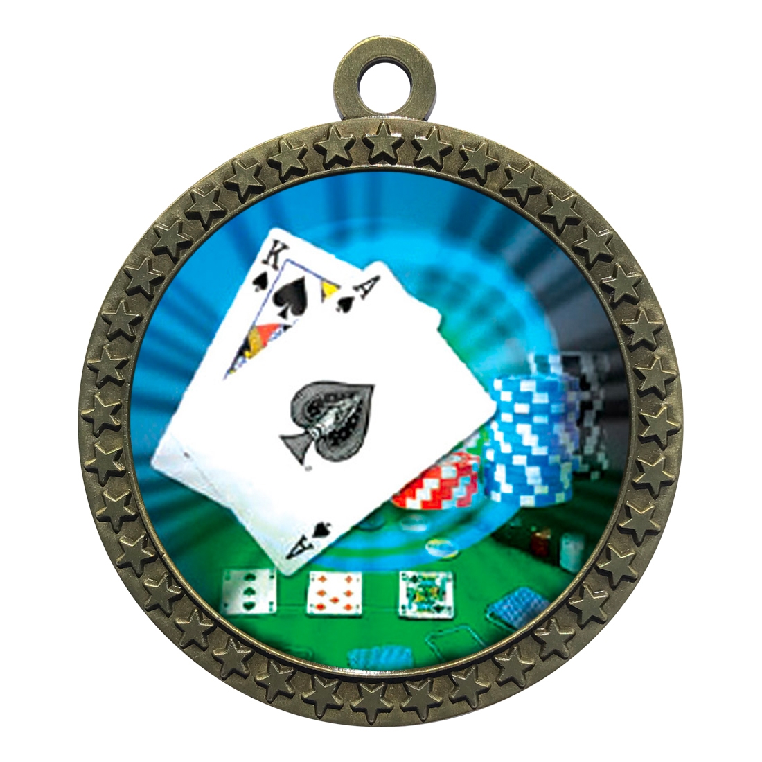 2-1/2" Black Jack Medal