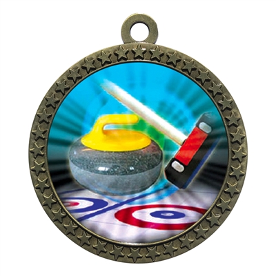 2-1/2" Curling Medal