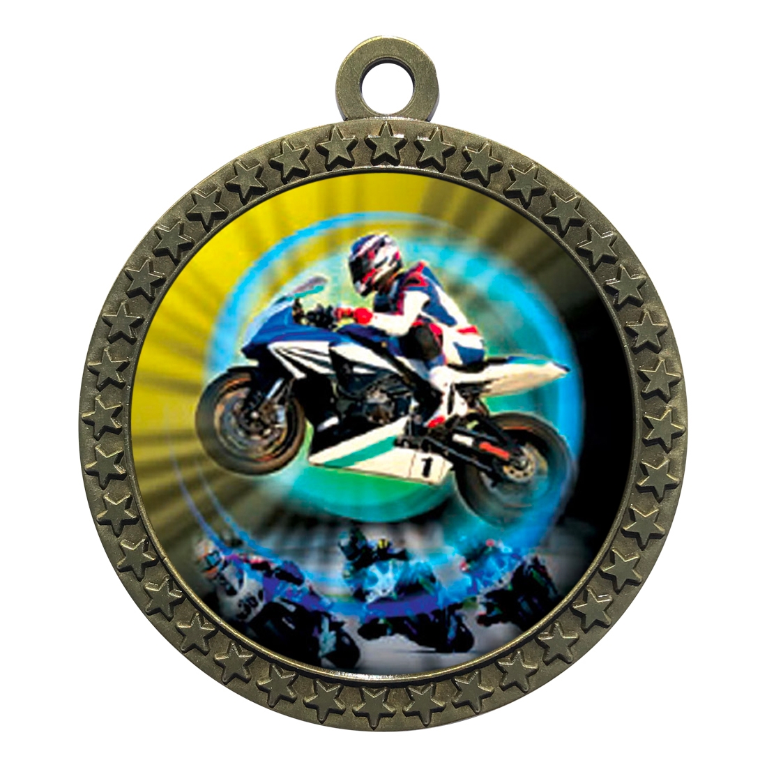 2-1/2" Motorcycle Racing Medal
