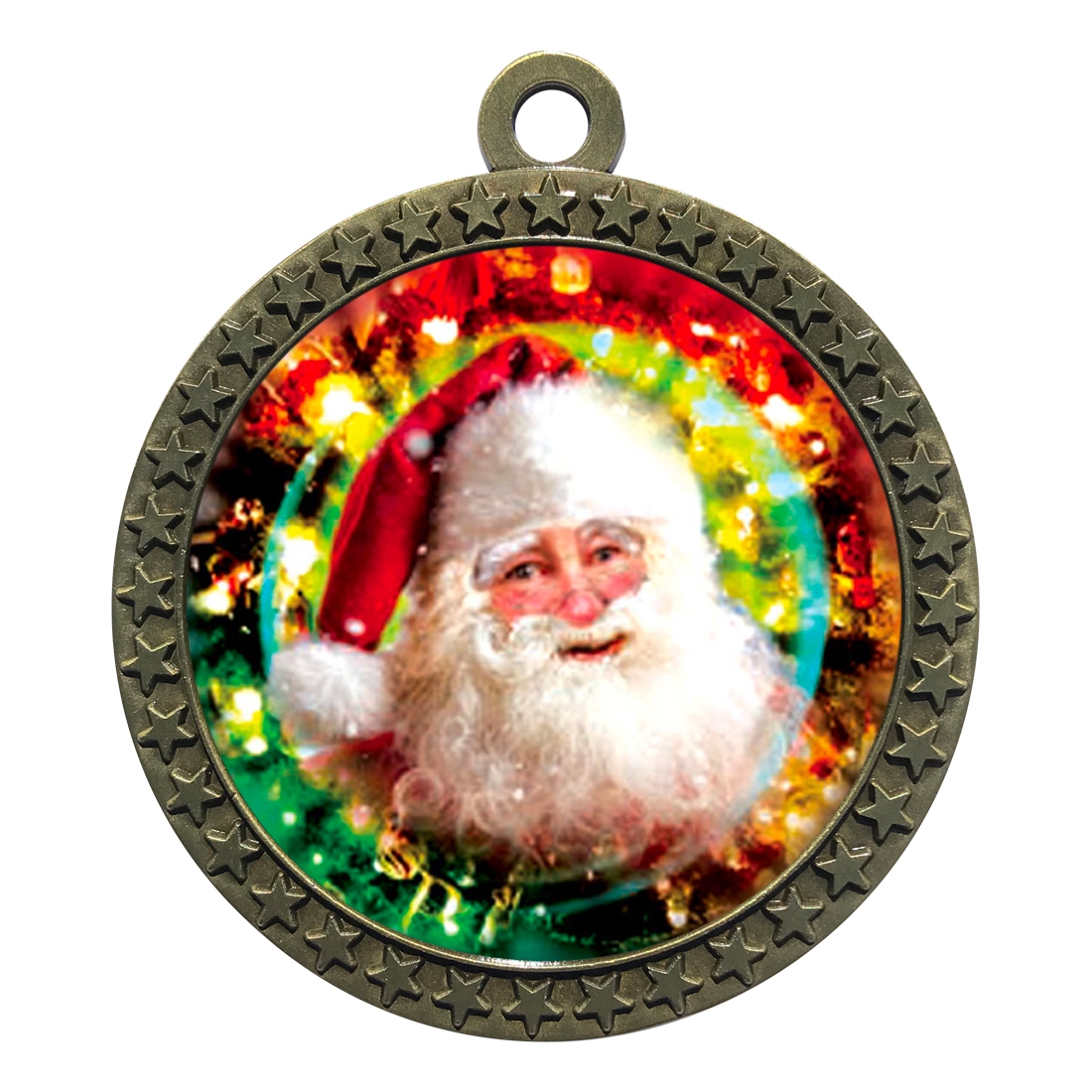 2-1/2" Santa Claus Christmas Medal