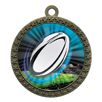 2-1/2" Rugby Medal