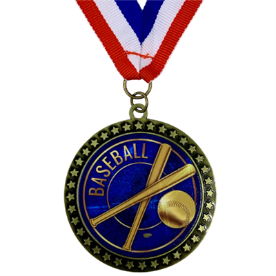 2-1/2" UV Printed Baseball Medal