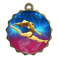 2-1/4" Female Gymnastics Medal