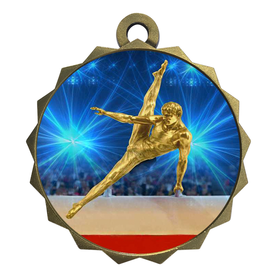 2-1/4" Male Gymnastics Medal  (D214-D24)