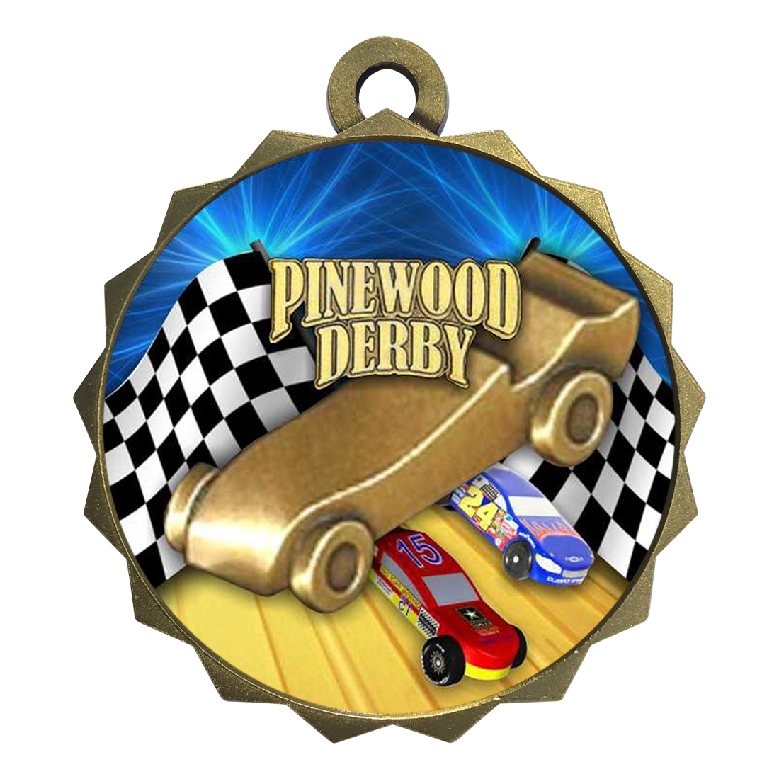 2-1/4" Pinewood Derby Medal