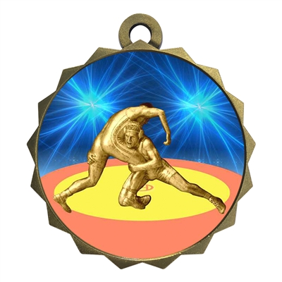 2-1/4" Wrestling Medal