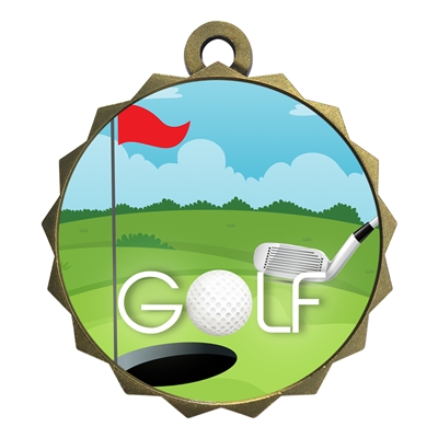 2-1/4" Golf Medal