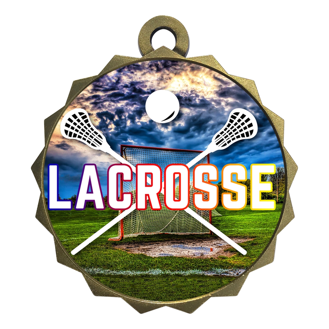 2-1/4" Lacrosse Medal