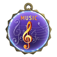 2-1/4" Music Medal