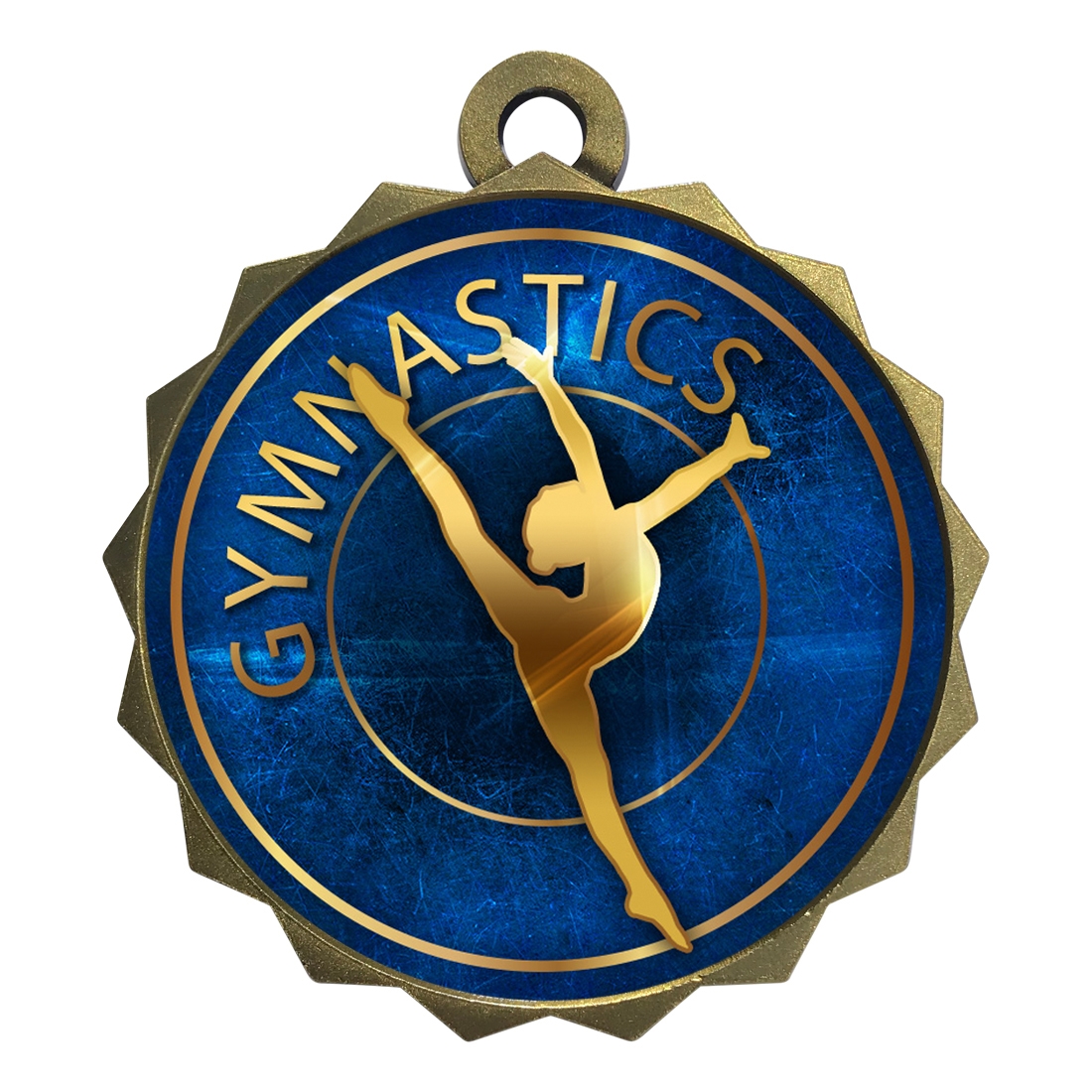 2-1/4" Female Gymnastics Medal (D214-EG26)