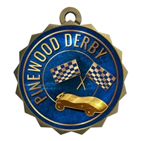 2-1/4" Pinewood Derby Medal
