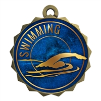 2-1/4" Swimming Medal
