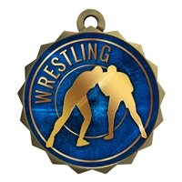 2-1/4" Wrestling Medal