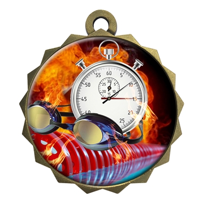 2-1/4" Swimming Medal