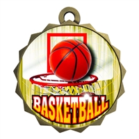 2-1/4" Basketball Medal