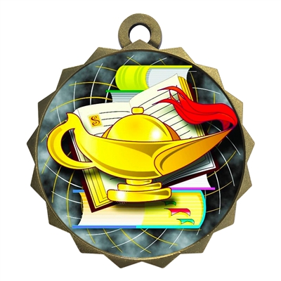 2-1/4" Lamp of Knowledge Medal