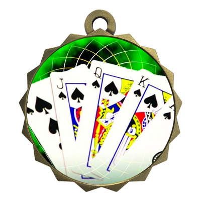 2-1/4" Poker Medal