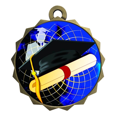 2-1/4" Graduation Medal