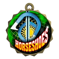 2-1/4" Horseshoes Medal