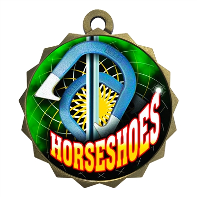 2-1/4" Horseshoes Medal