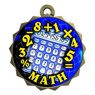 2-1/4" Math Medal