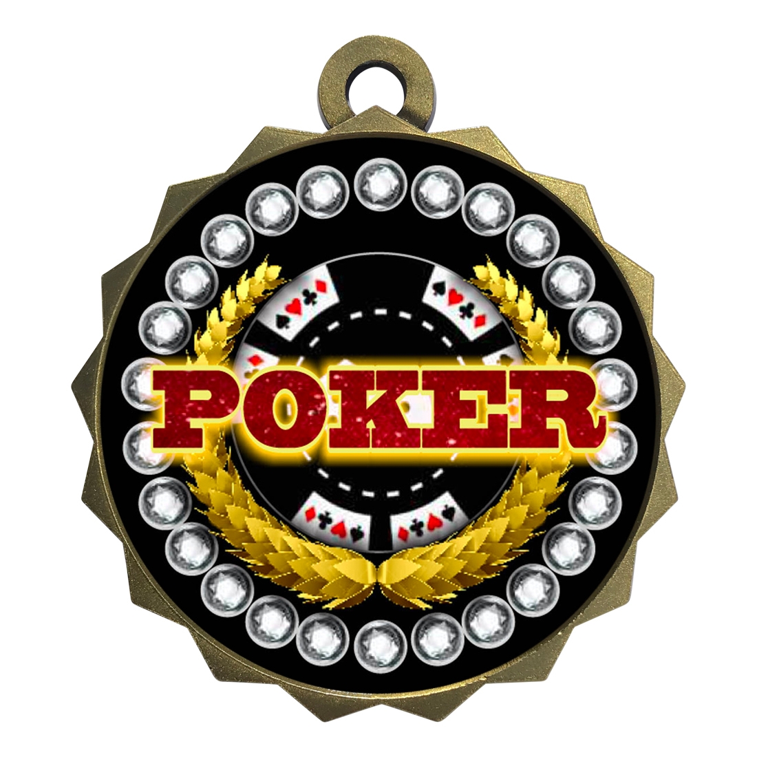 2-1/4" Poker Medal