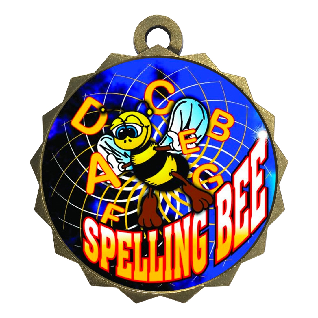 2-1/4" Spelling Bee Medal (D214-FCL554)