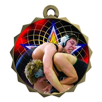 2-1/4" Wrestling Medal