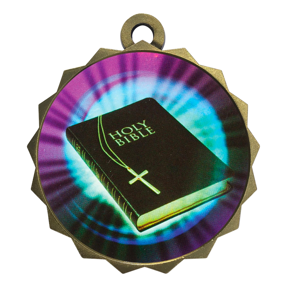 2-1/4" Holy Bible Medal