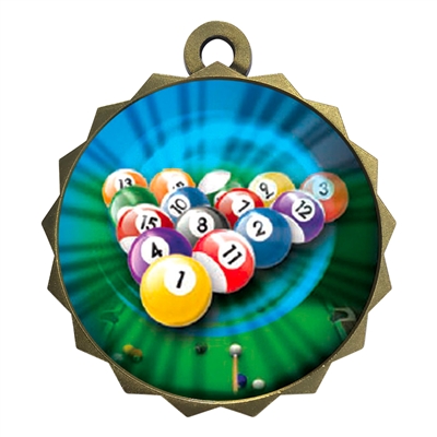 2-1/4" Billiards Medal