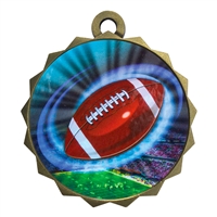 2-1/4" Football Medal