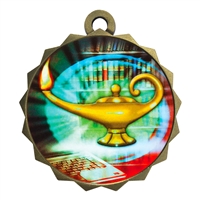 2-1/4" Scholastic Lamp Medal