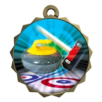 2-1/4" Curling Medal