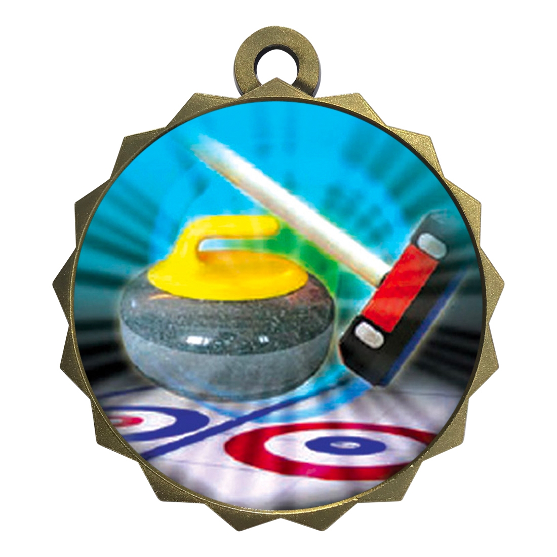 2-1/4" Curling Medal