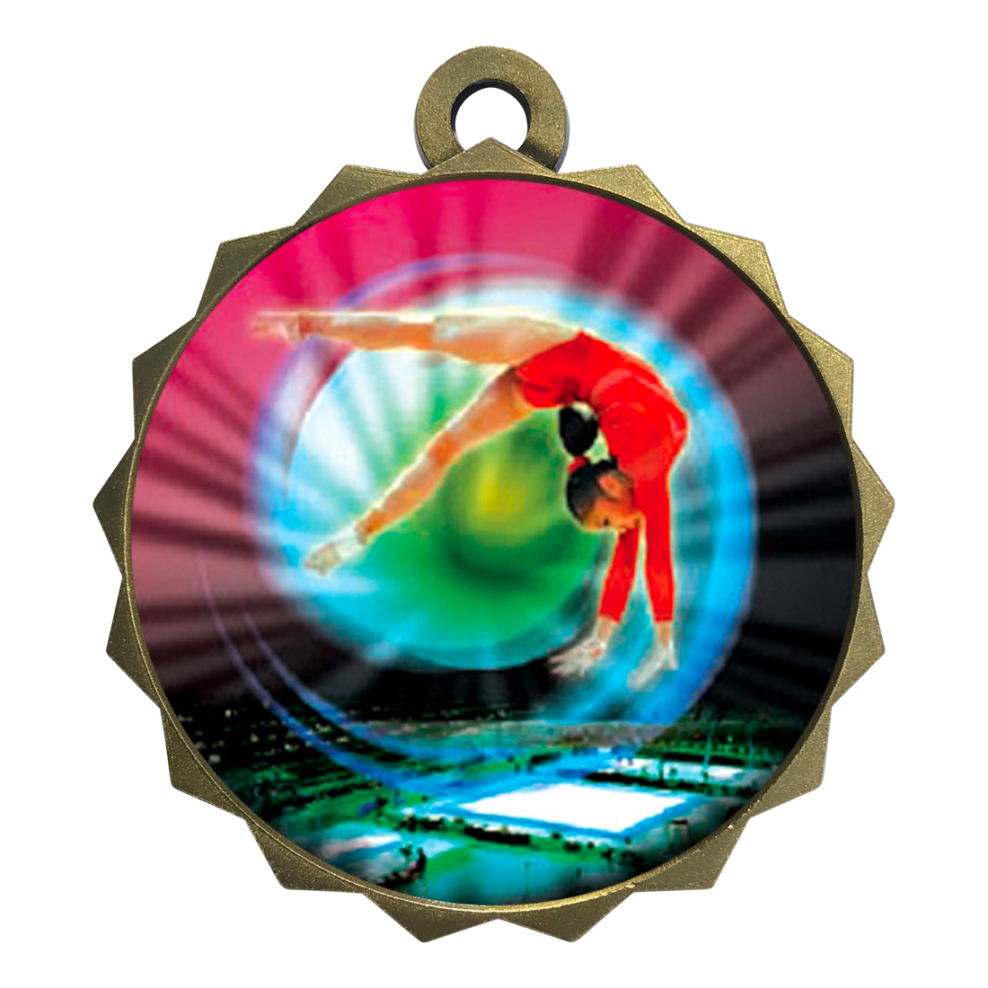 2-1/4" Female Gymnasitcs Medal (D214-MY477)
