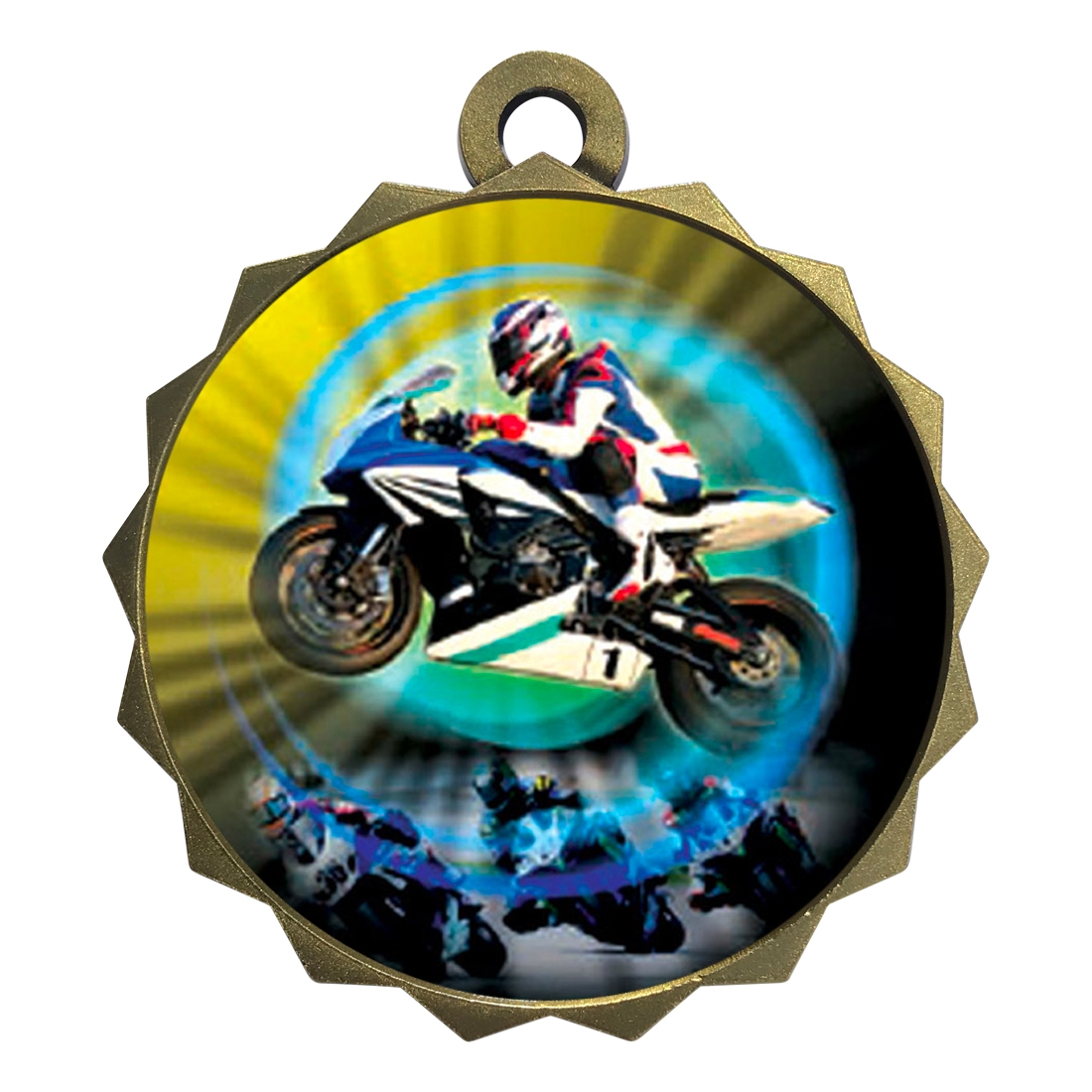 2-1/4" Motorcycle Racing Medal