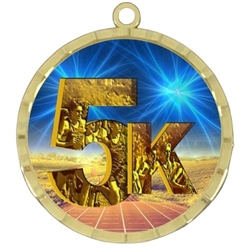 2-1/4" Bright Cut-Edge 5K Medal  (D225-D06)