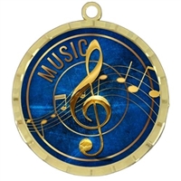 2-1/4" Music Medal