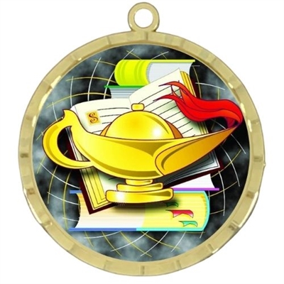 2-1/4" Lamp of Knowledge Medal