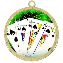2-1/4" Poker Medal