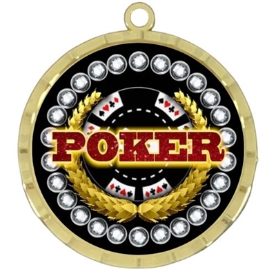 2-1/4" Poker Medal
