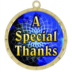 2-1/4" Bright Cut-Edge Special Thanks Medal (D225-FCL550)