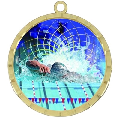 2-1/4" Swimming Medal