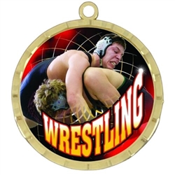 2-1/4" Wrestling Medal