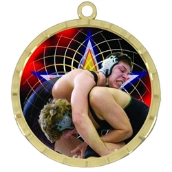 2-1/4" Wrestling Medal